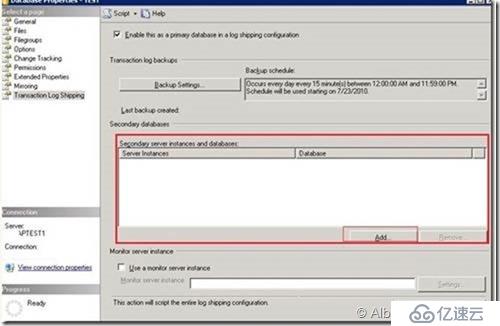 SQL Server數據庫log shipping 災備（Part2 ）