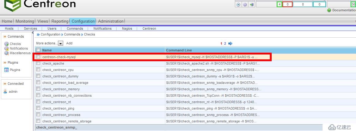 nagios+centreon總結(jié)之第八章——Centreon 添加nagios檢查命令