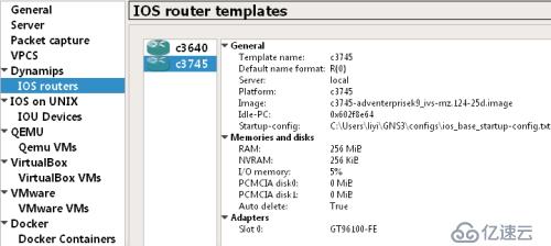 GNS3&GNS3-IOU-VM-1.5.2配置笔记