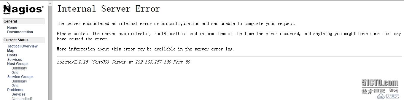 nagios 部分頁面無法顯示