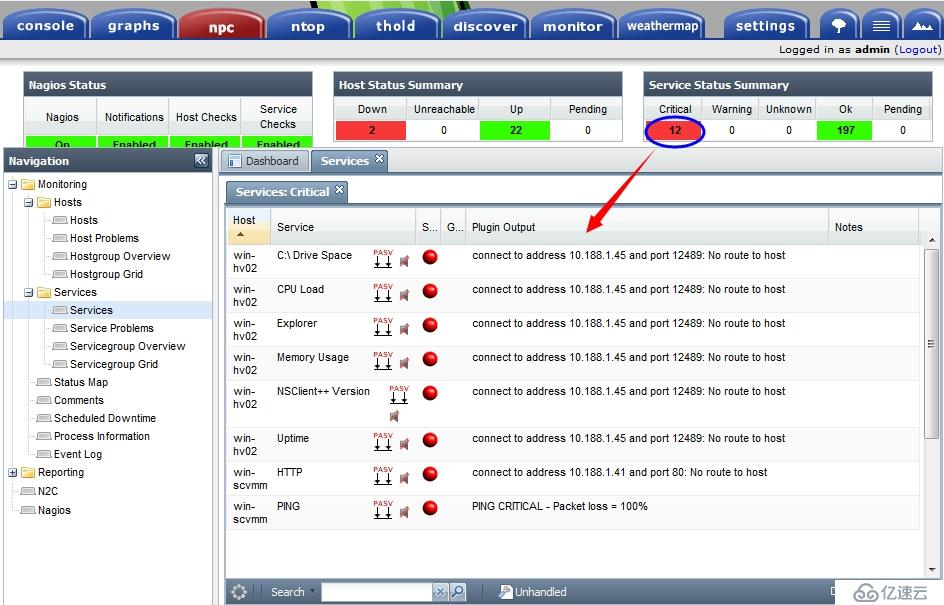 Cacti+Nagios(七)：Nagios监控windows（基于check_nt）