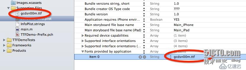 iOS上使用自定义ttf字体