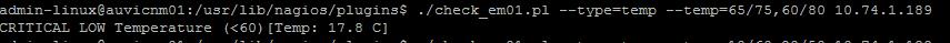 Nagios 监控温度感应器