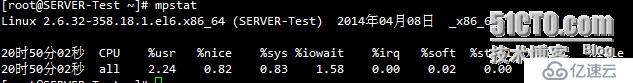 Linux 下使用iostat命令生成CPU和I/O的统计报告 
