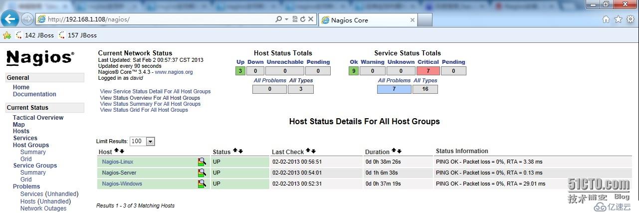 nagios-郵件報警