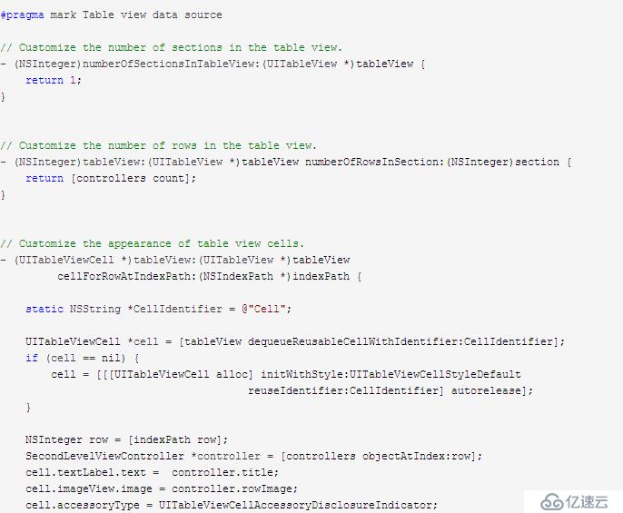 iOS培訓教程——創(chuàng)建第一級控制器