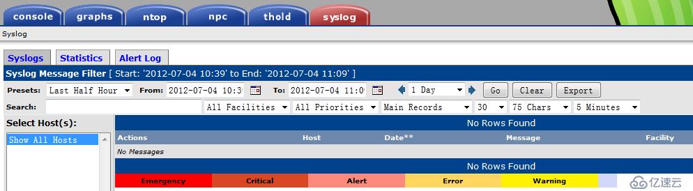 Cacti插件安装之syslog