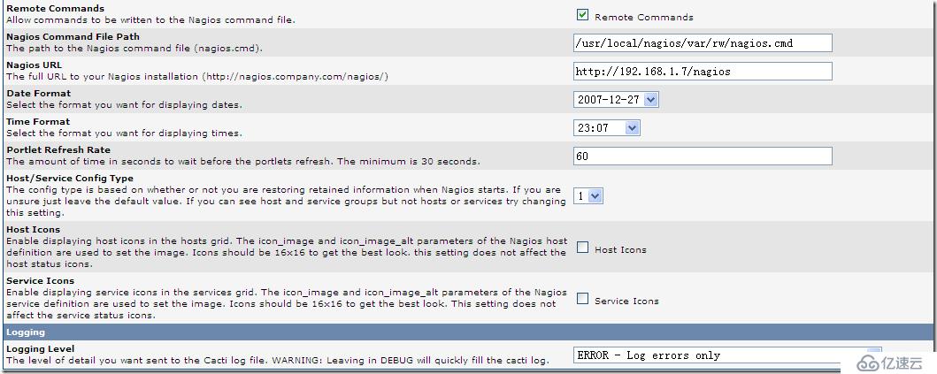 整合cacti与nagios