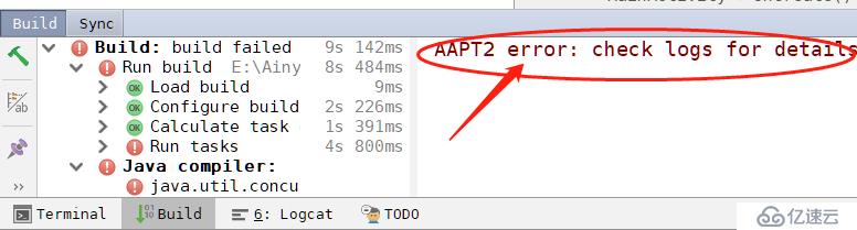 Android之AAPT2 error: check logs for details