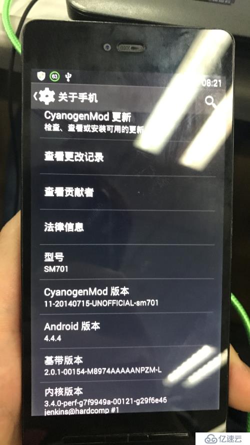 锤子T1（Smartisan T1 4G）版刷成3G版，即sm705运行sm701的CM11 Android 4.4.4ROM       