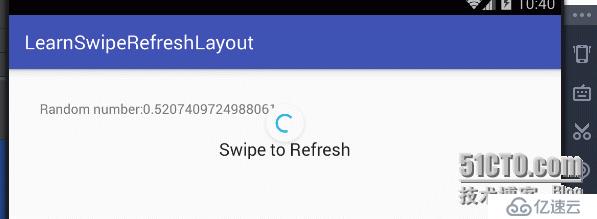 android 自帶的下拉刷新控件，含Demo（SwipeRefreshLayout控件）