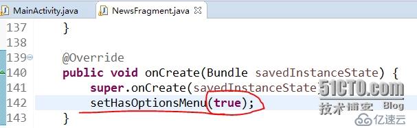 android fragment中代码添加OptionsMenu