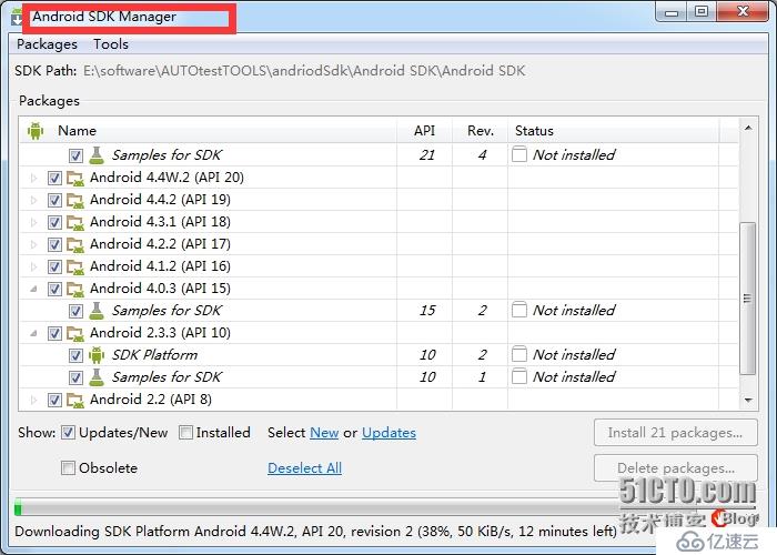 Andriod SDK Manager无法更新该怎么办