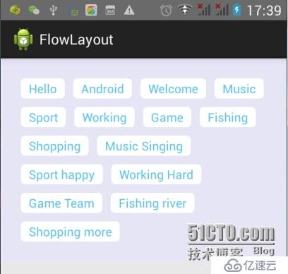 android流式布局热门标签的实现