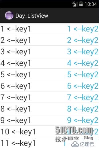 android之ListView和SimpleAdapter的组合使用