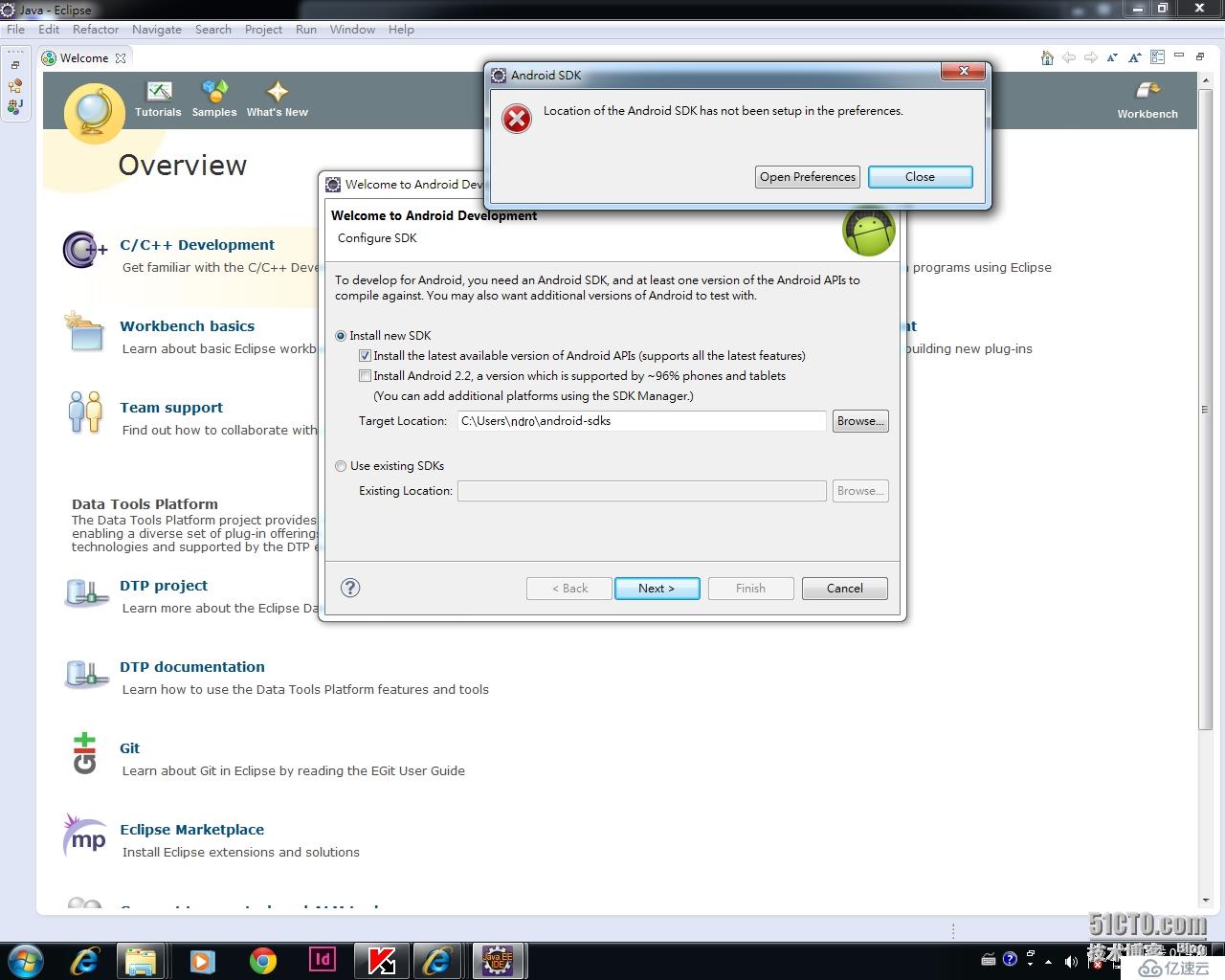 開發(fā)Android, 從Eclipse官網(wǎng)下載Eclipse開始,從無到有安裝一遍