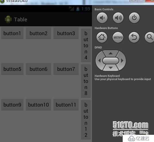 android基础之TableLayout布局