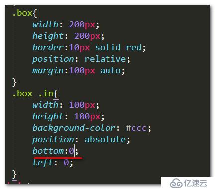 css中absolute定位的top:100%和bottom:0的区别