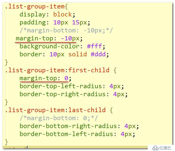 css中列表中上下border叠加的问题