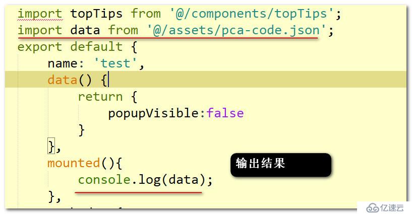 vue项目中使用本地的json文件