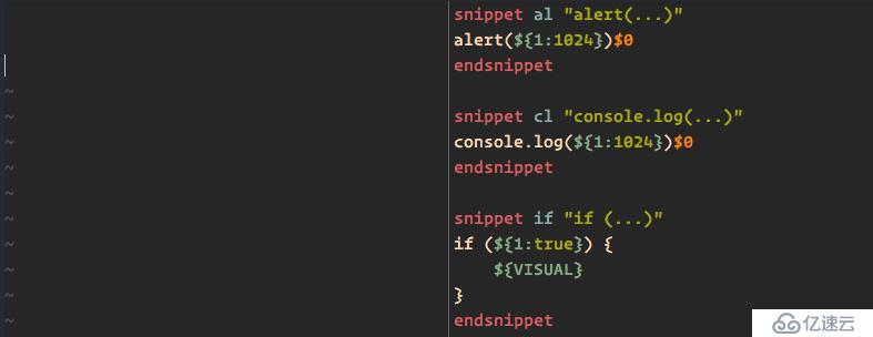 VIM 代码片段插件 ultisnips 使用教程