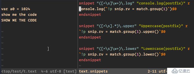 VIM 代码片段插件 ultisnips 使用教程