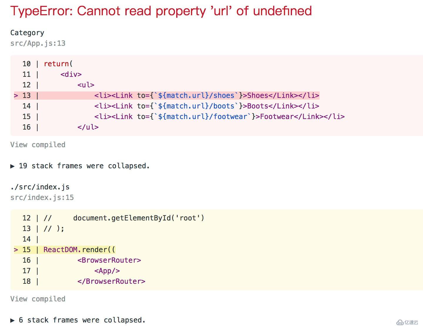 TypeError: Cannot read property 'url' of undefined