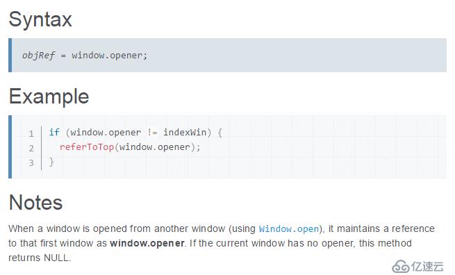 window.top、window.parent、window.open、window.opener