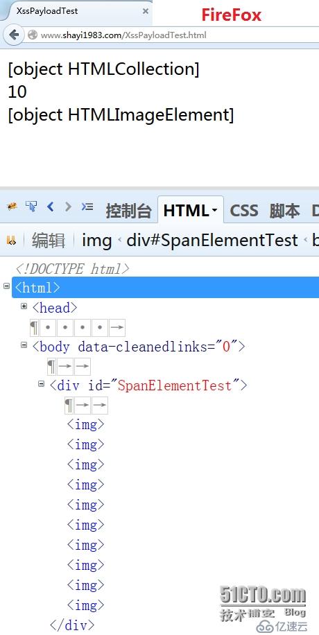 HTML元素属性测试的示例分析