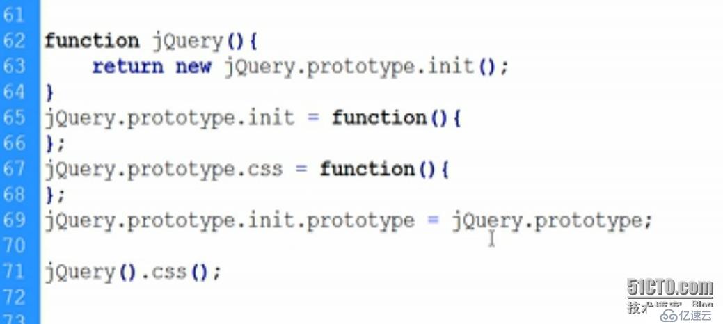  jquery源码；是怎么实现直接调用$()函数原型上的方法的？