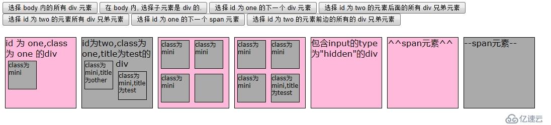 JQuery学习笔记-层次选择器