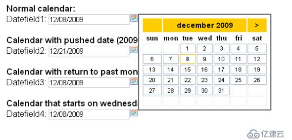 [置顶]          jquery日历控件推荐,看看老外们的功底