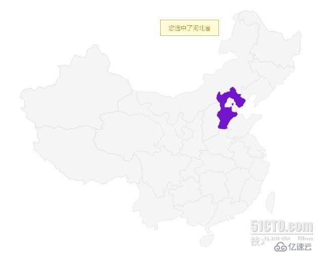 jQuery焦點中國地圖