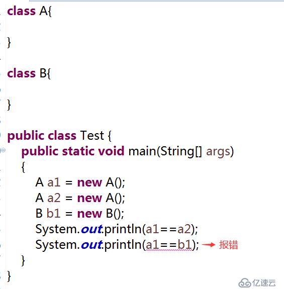 Java中”==”运算符的使用