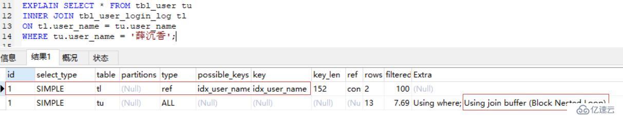 MySQL常见的SQL联表细节及JOIN的执行过程