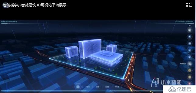 智能楼宇智慧建筑 3D 可视化管理平台设计思路以及展示效果图-小水智能