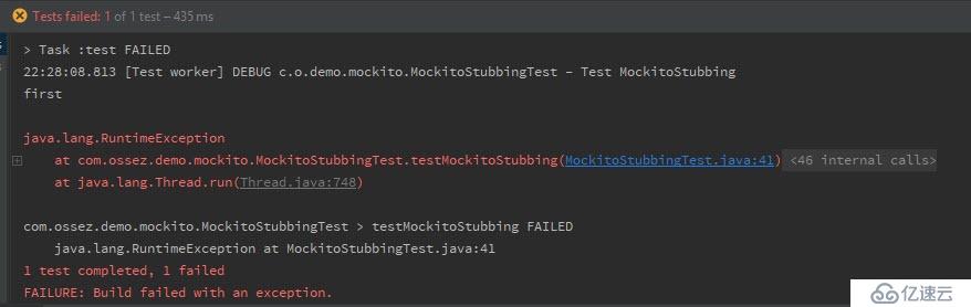 Mockito 2 关于打标（stubbing）