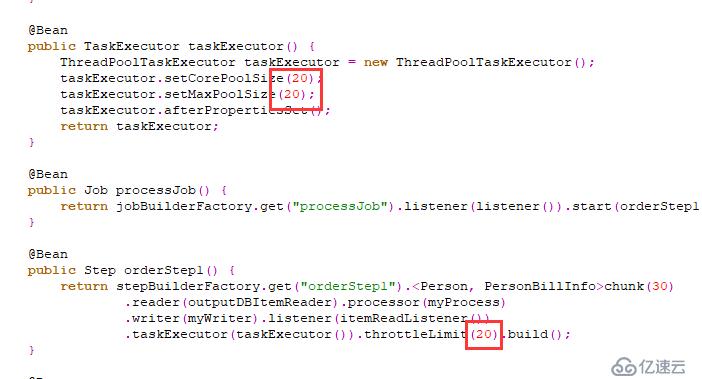 JdbcPagingItemReader：Missing IN or OUT parameter