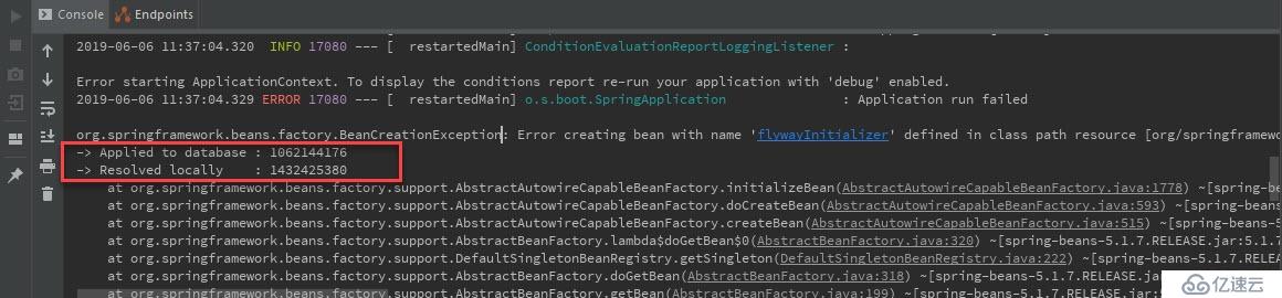 Flyway Validate failed: Migration checksum 错误