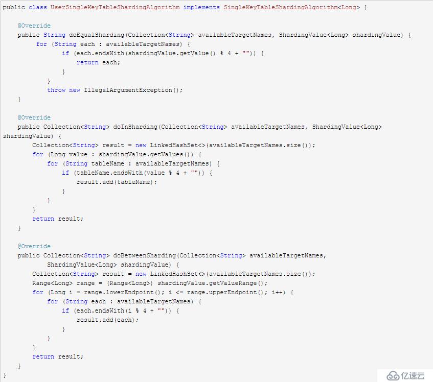 分库分表中间件sharding-jdbc的使用