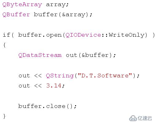 Qt中文本流和数据流、缓冲操作和数据操作的示例分析