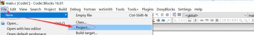 CodeBlocks下创建C项目
