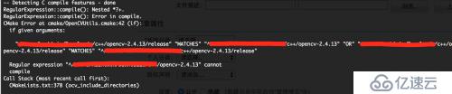 OpenCV for Mac 编译 CMake Error at cmake/OpenCVUtils.cmake:42 (if):