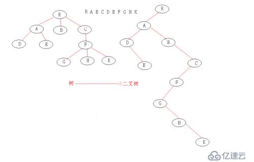 树 森林与二叉树的转换