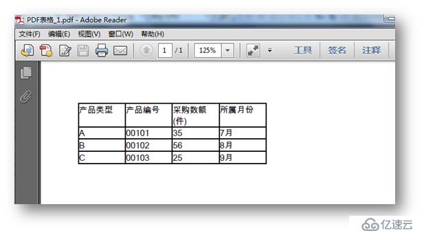 C#怎么在PDF文檔中創建表格