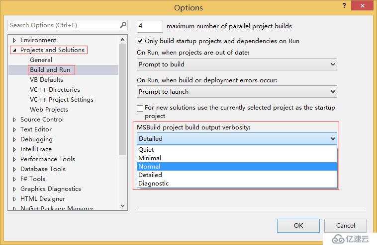 《CLR Via C#》改变Visual Studio中Output Window输出内容的详细程度