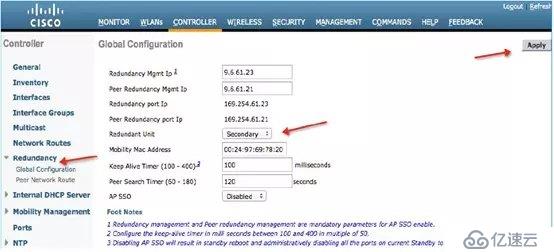 cisco 5508无线控制器 高可用性(SSO)部署指南