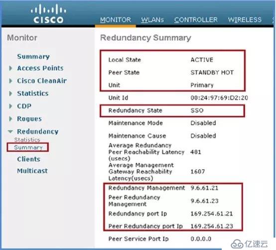 cisco 5508无线控制器 高可用性(SSO)部署指南