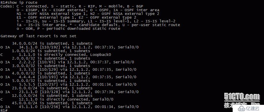 26、OSPF配置实验之不规则区域虚链路