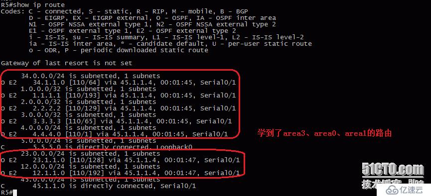 24、OSPF配置实验之不规则区域多进程双向重分布